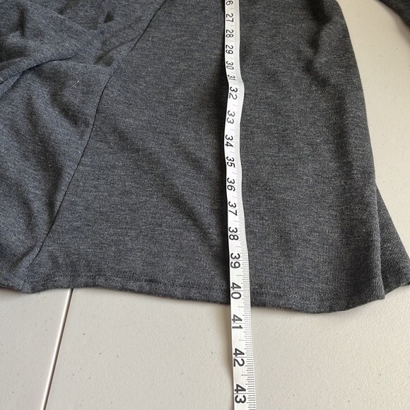 Rags & Couture Open Front Drape Cardigan Gray Size Small - Picture 9 of 10